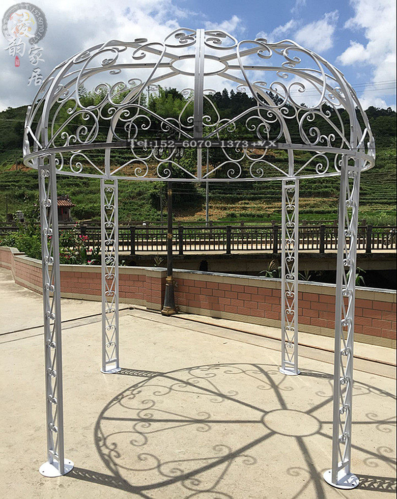 Iron Art Large Bird Cage Outdoor Park Courtyard Furnishing Landscape Sample House Display Center Display Oversized Bird Cage Round Bed Giant