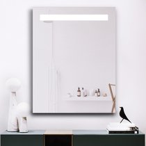  Frameless smart bathroom mirror Touch screen toilet wall-mounted led light makeup mirror bathroom anti-fog can be customized