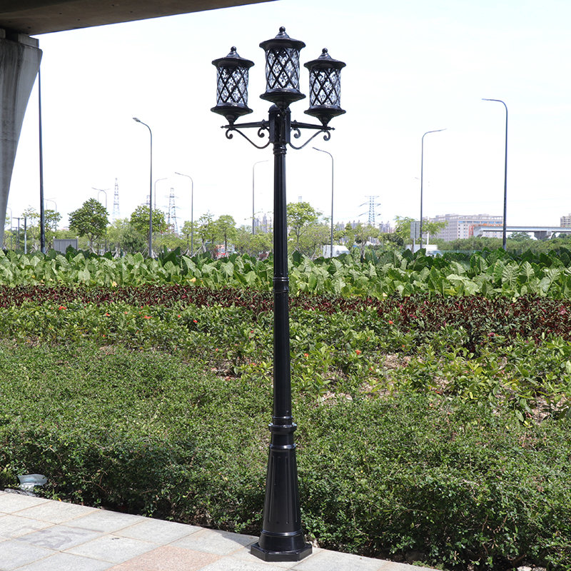 Garden lamp 3 meters villa garden lawn lamp community street lamp high pole lamp outdoor waterproof outdoor lamp landscape super bright