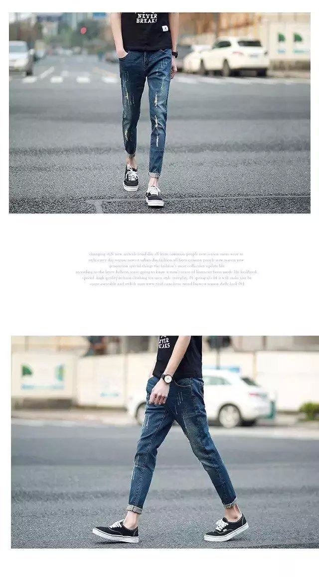 Jeans pour adolescent pieds Slim pour Quatre saisons - Ref 1467073 Image 8