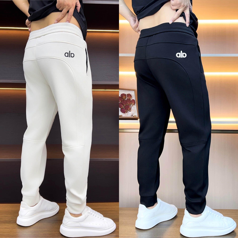 Men's Sweatpants Spring New Outdoor Sports Casual Pants Trendy Versatile Slim Fit Cropped Straight Pants Men's Harem Pants