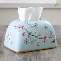 American Tissue Box Pendulum pieces Living room Drawing Paper Boxes Dining Towels European Style Creative Ceramics Nordic Table Tea Tables paper pumping