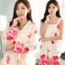 Đồ lót nhung san hô nữ mùa đông dày áo choàng tắm đêm váy hai bộ đồ flannel dễ thương áo choàng bò đồ ngủ xuyên thấu Đêm đầm