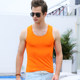 Summer men's racer vest men's elastic slim fit tight fitness sports pure cotton bottoming shirt ຊາວຫນຸ່ມ breathable ແລະ trendy