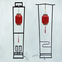 New Chinese wedding palace lantern road lead wedding props Lantern Road lead Chinese wedding props Chinese style screen ornaments