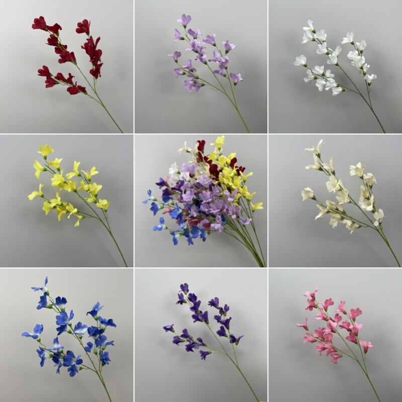 High-Quality Pea Flowers for Wedding Decorations, Artificial Flowers, Fresh Pink and Purple Floral Arrangements, Nordic Style Butterfly Fragrant Peas, Designer