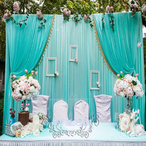 Wedding props background gauze wedding stage curtain wedding supplies stage curtain wedding main background ice thick cloth