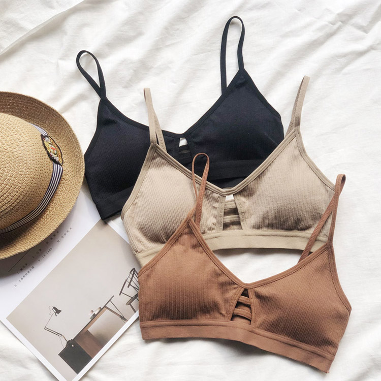 2020 Wrap Breast woman Breast Smear Thin Breast Girl Underwear Woman Bra No Steel Ring Flat Chest Sexy Triangle Cup Bra