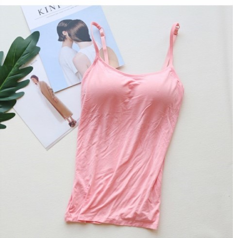 Mùa hè áo một mảnh pad áo yếm không có vành áo ngực bên trong đoạn ngắn bên trong áo sơ mi phía dưới áo ba lỗ nữ dáng rộng
