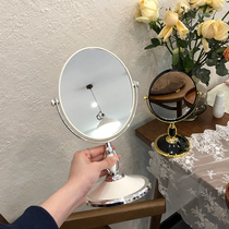 ins style dressing table makeup mirror portable small mirror bedroom desktop desktop dressing mirror home student dormitory