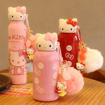 Korean creative cute cartoon personality thermos cup stainless steel portable female students childrens water cup kettle trend