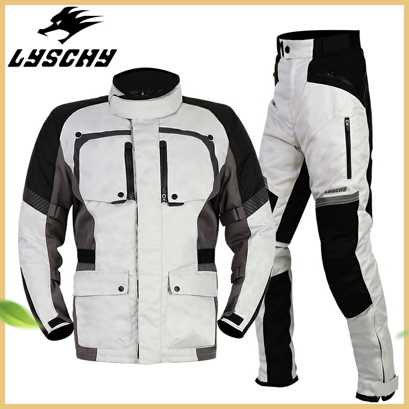 Refin LYSCHY LOCOMOTIVE Four Seasons Ride Suit Suit of Mobrigade Equipment Waterproof and anti-fall Rally suit Male