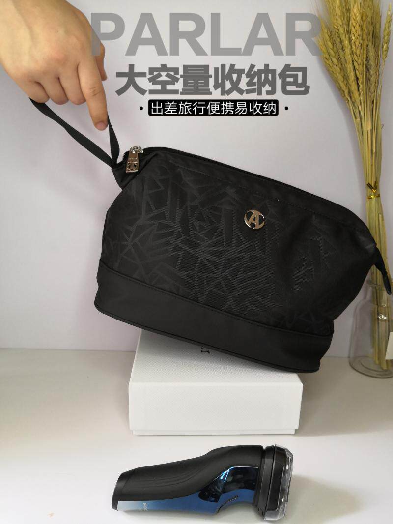 Large Capacity Makeup Bag Cashier Bag Parllar New Black Portable Makeup Bag Big Card Finishing Bag washing bag