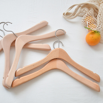 Wood art Forest Nordic beech hanger trouser rack non-lacquered solid wood clothing stand no trace hanging hanger adult drying rack wooden