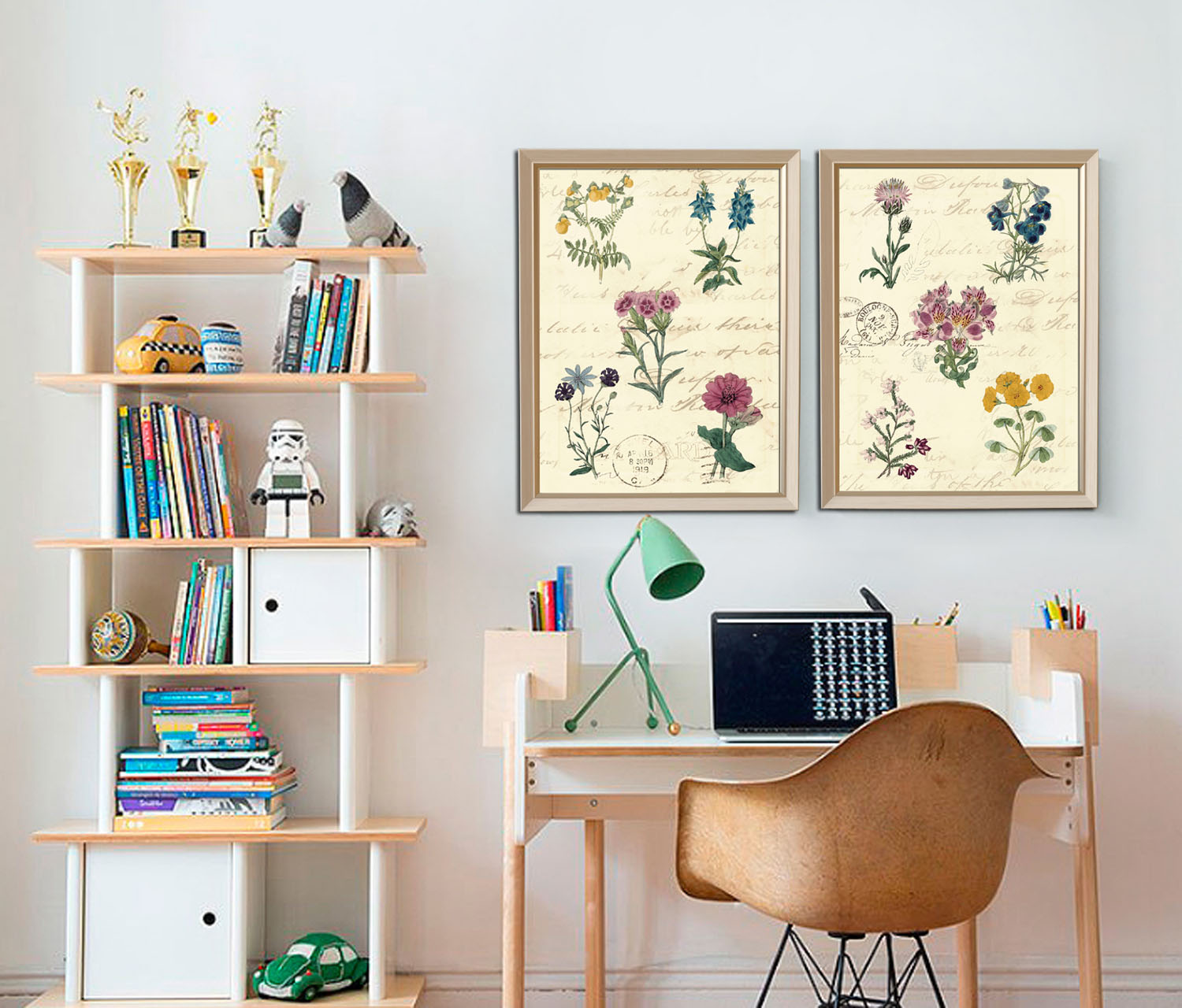 American Countryside Fields Garden Sofa background wall Living room Bedroom dining room Botanical Flower Decoration Painting Little Fresher Hanging Painting