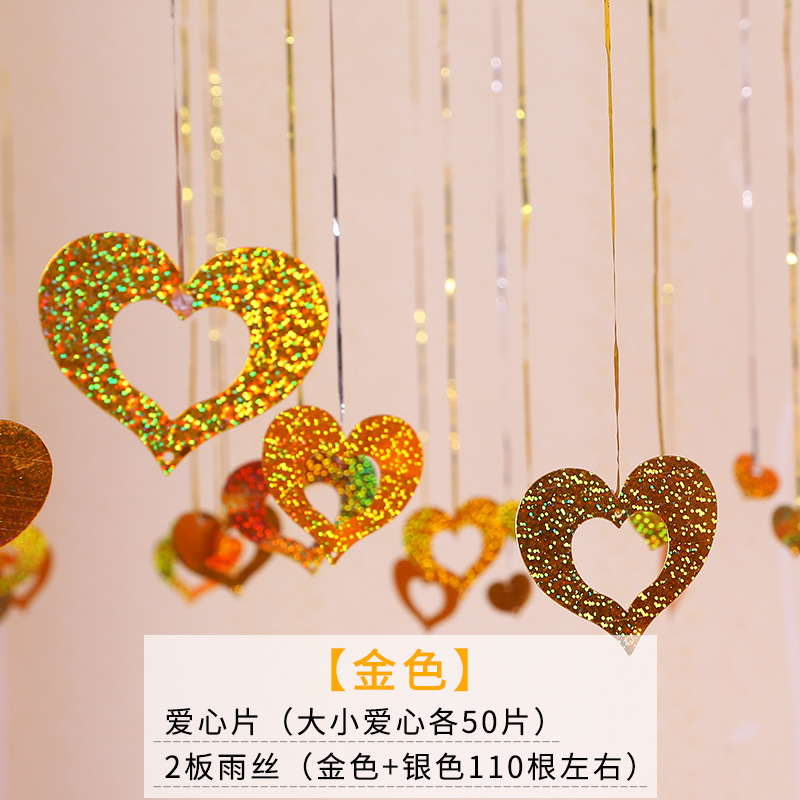 Rain-wire pendant in the light of a