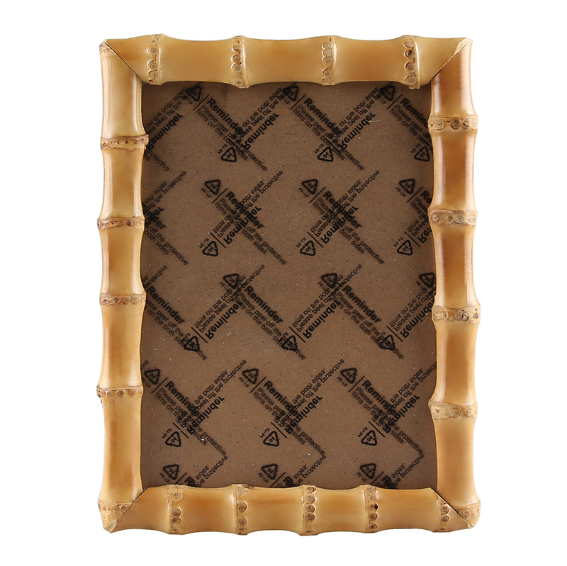Natural Bamboo Root Photo Frame, Dual-Purpose for Horizontal and Vertical Use, Bamboo Photo Display Frame, Table Decoration, Bamboo Cane Crafts, Gift