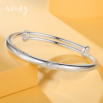 Winy silver bracelet female 9999 sterling silver bracelet solid silver bracelet for mother young silver bracelet