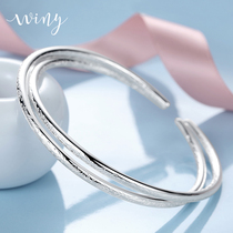Winy999 sterling silver bracelet solid multi-circle light luxury niche bracelet fashion foot silver bracelet girlfriend birthday gift