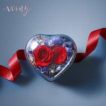 winy rose eternal flower gift box confession wedding birthday anniversary Valentines Day gift to girlfriend wife