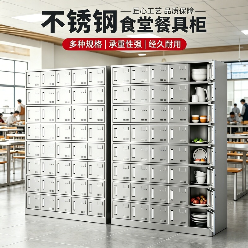 Stainless Steel Staff Cupboard, Canteen Plate Cabinet, Multi-Door Lockable School Restaurant Locker, Lunch Box and Cutlery Storage Cabinet Stainless Steel Staff Cupboard, Canteen Plate Cabinet, Multi-Door Lockable School Restaurant Locker, Lunch Box and Cutlery Storage Cabinet