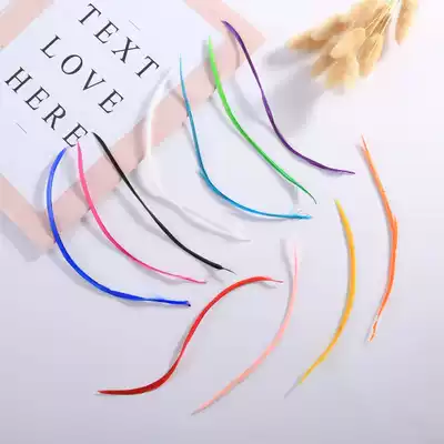 Manufacturers new tear one-sided feather craft gift decoration toy decoration DIY handmade jewelry accessories goose feather