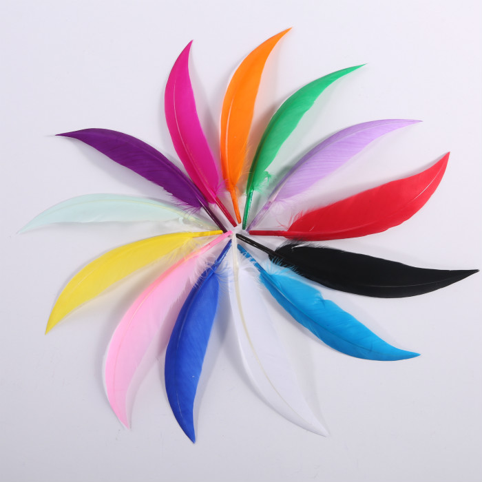 Manufacturer New Goose Bent Knife Feather Craft Gift Hem Accessories Toy Adornment DIY Handmade Ornament Goose accessories
