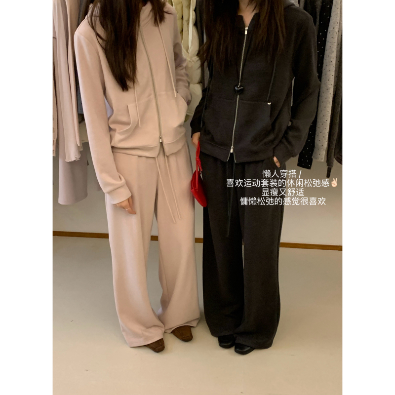 Moge-Casual Straight-Leg Pants Two-Piece Set with Wool Thermal Suit (Contains 22% Wool) (Not Including Bag) 262