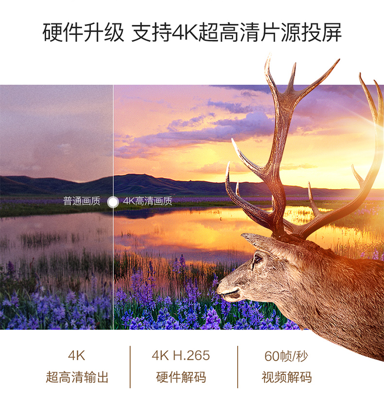 Iqiyi TV trái cây TV 4K HD hộp màn hình không dây wifi có cùng màn hình trình phát giọng nói thông minh bộ phát wifi ko dây
