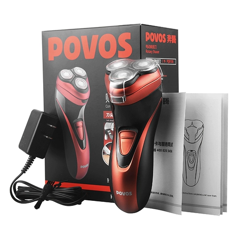 Povos/奔腾 Шейвер -засохлый нож Электрический мужской интеллектуальная зарядка, борода борода, бритья борода, бритья борода, борода бритья, Блестная борода Трехрайк, вода, водянистый PQ8106