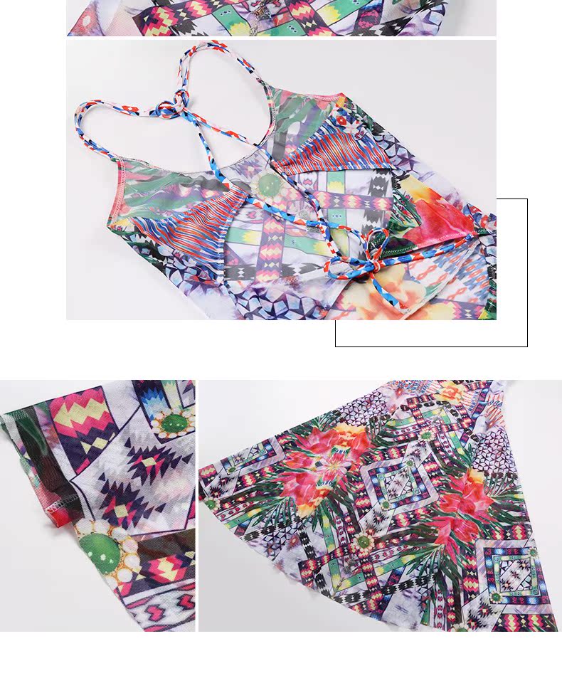 Cặp đôi mới bơi đồ bơi ngực nhỏ tụ tập gợi cảm bikini bikini ba mảnh áo tắm nữ thoải mái đi biển - Vài đồ bơi 	bộ đồ đôi đi biển