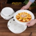 Nồi khô nến giữ lò sưởi đĩa món ăn đĩa cá bát nồi khách sạn bộ đồ ăn hàng ngày gốm mận lò Đồ ăn tối