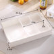 hộp bento giữ nhiệt Hộp giấy dùng một lần mới hộp đựng thức ăn nhanh takeaway hộp hình chữ nhật có nắp hộp cơm trưa chia hộp ăn trưa - Hộp cơm điện sưởi ấm hộp cơm hâm nóng magic