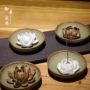 Món ăn hiện đại mới của Trung Quốc bằng gốm thơm Đồ trang trí Zen Hoa sen phòng trà hoa mẫu đơn phòng khách câu lạc bộ kệ hiên decor phòng ngủ đơn giản