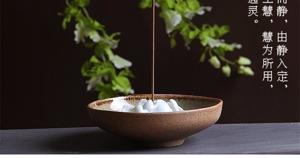 Món ăn hiện đại mới của Trung Quốc bằng gốm thơm Đồ trang trí Zen Hoa sen phòng trà hoa mẫu đơn phòng khách câu lạc bộ kệ hiên những đồ vật trang trí phòng khách