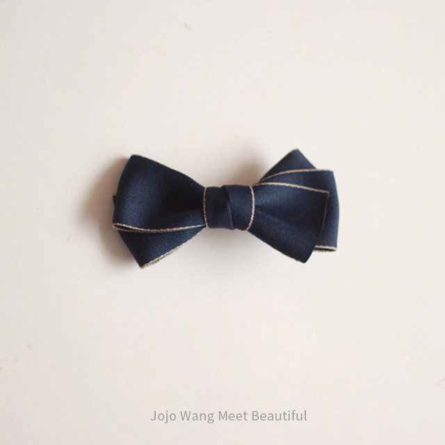 British Style Simple Bow Professional Hairpin Hair Accessories Korean Style Japanese Fabric Headdress Elegant