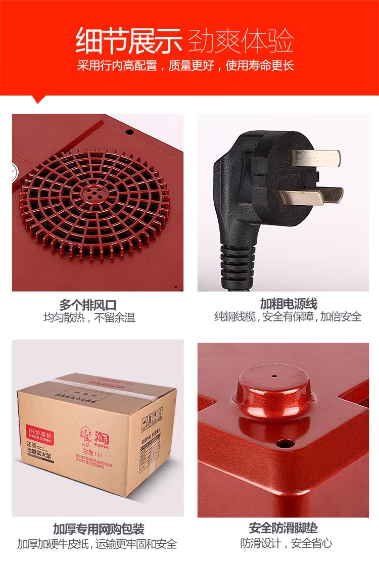 bếp từ giovani Lõm bề mặt bếp cảm ứng gia đình 3000W bàn nóng hổi nhúng bếp nấu nhúng chống nước công suất cao bếp chính hãng bếp từ siemens