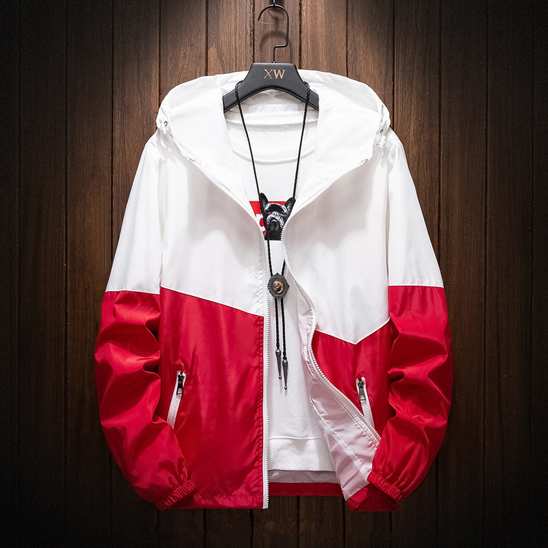Spring and autumn men and women jacket long sleeves sports outerwear student banswear windproof clothes for lovers of color jacket new wave