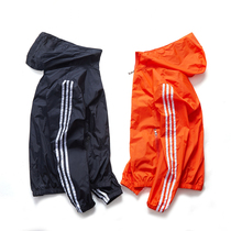 Sunscreen jackets for men and women in summer ultra-thin breathable anti-UV long sleeves air conditioning shirt skin coat couple sports jacket tide