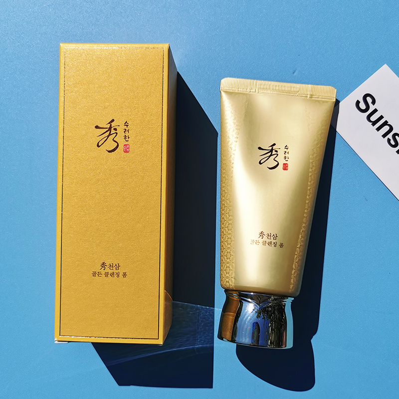 South Korea Soo Rye Han Show Yahan tianjin foam washed face cream 160ml gold first soft and clean washed face milk