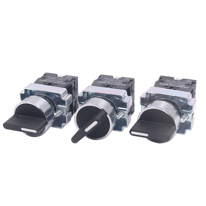 Original CHINT NP2-Bd33 Three-speed self-locking knob selector switch two normally open