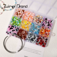 Стеклянная стальная проволка, темный набор, 12 ячеек, 14 грамм, 2900 шт, широкая цветовая палитра