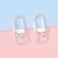 Серебряный металлический брелок, 12mm, 33mm