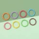 21 # Случайно смешанные цвета | Железное плоское замкнутое кольцо, окрашенное распылением, 10 мм, диаметр проволоки около 1 мм, около 165 шт.