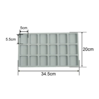 Дизайнерское ювелирное украшение, 18 ячеек, 35x, 20см, 1.5см, 1 шт