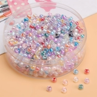 3# смешанная цветовая система | Стеклянные рисовые шарики единорог кристалл цирконий 4 мм диаметр около 1 мм 10 г/упаковка около 160 кусочков