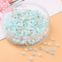 2# Синий и зеленый | Стеклянные рисовые бусинки крем мабаи 4 мм диаметр около 1 мм 10 г/упаковка около 170 таблеток