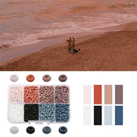 1#8 Grid Box | Серые 3 мм сплошные рисовые шарики 13 грамм на сетку, на общей сложности около 3400 штук