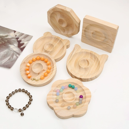 Стенд, дизайнерское ювелирное украшение, браслет из бисера из грецкого ореха ручной работы, бусины, DIY