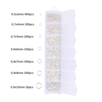 3#7 железная сетка с одним кольцом | серебро 3/4/5/6/7/8/10мм 1 комплект